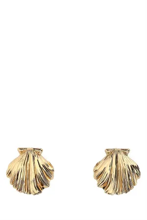 Saint Laurent Oversized Seashell Earrings