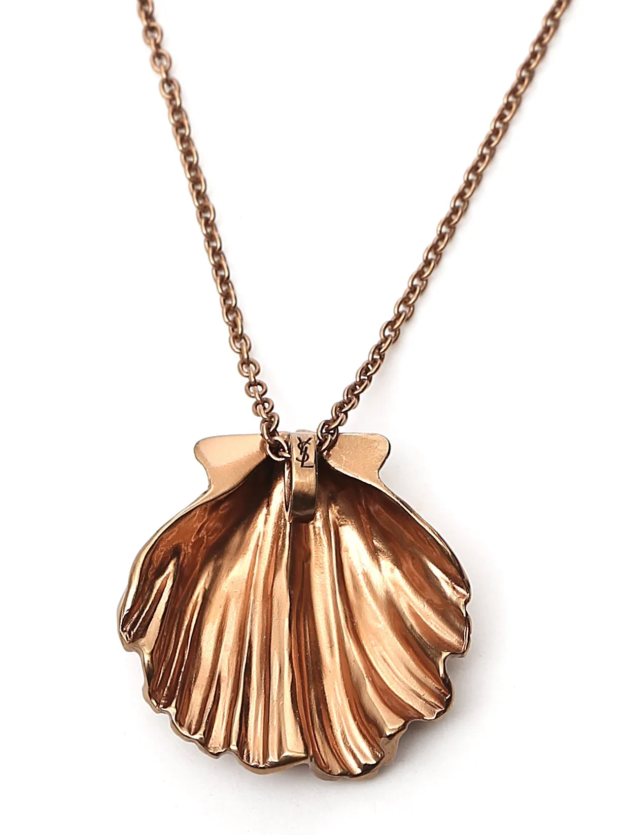 Saint Laurent Shell Charm Necklace