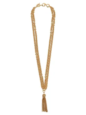 Saint Laurent Tassel Chain Necklace