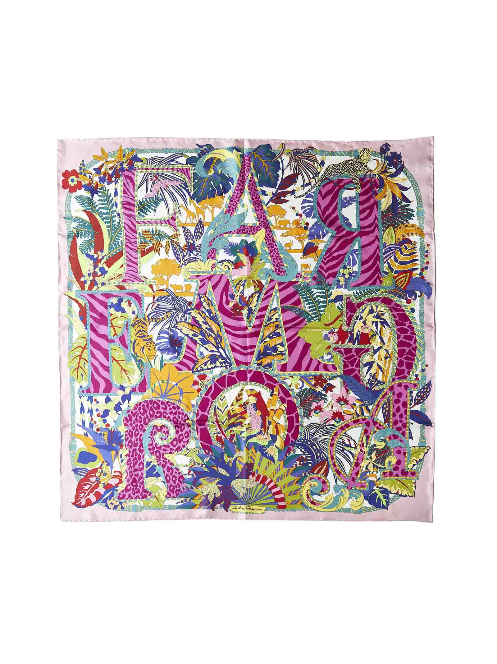 Salvatore Ferragamo Animal-Printed Scarf