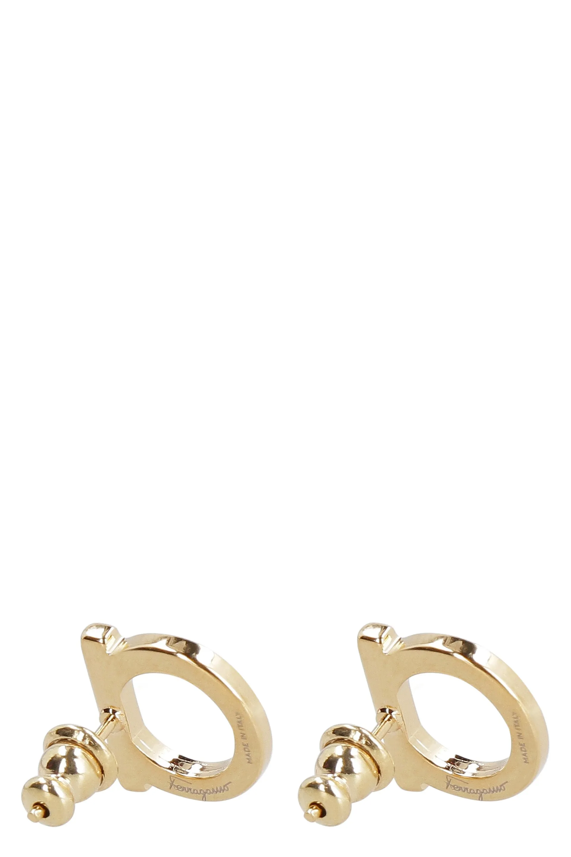 Salvatore Ferragamo Classic Gancini Logo Earrings