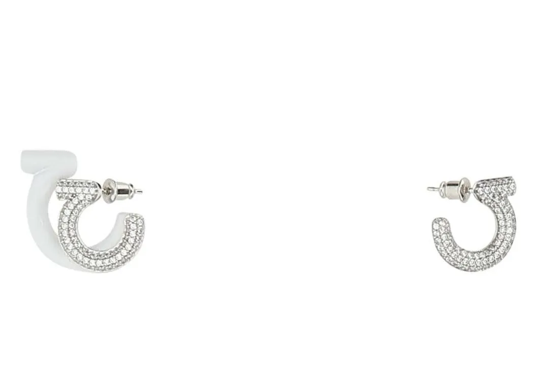 Salvatore Ferragamo Gancini Embellished Earrings