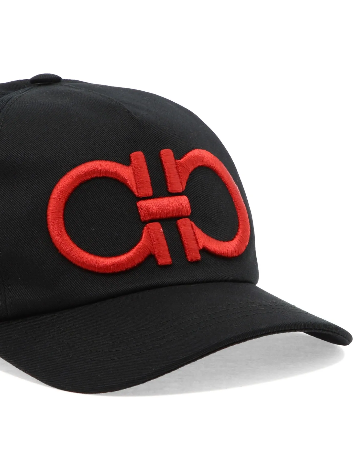 Salvatore Ferragamo Gancini Logo Embroidered Baseball Cap