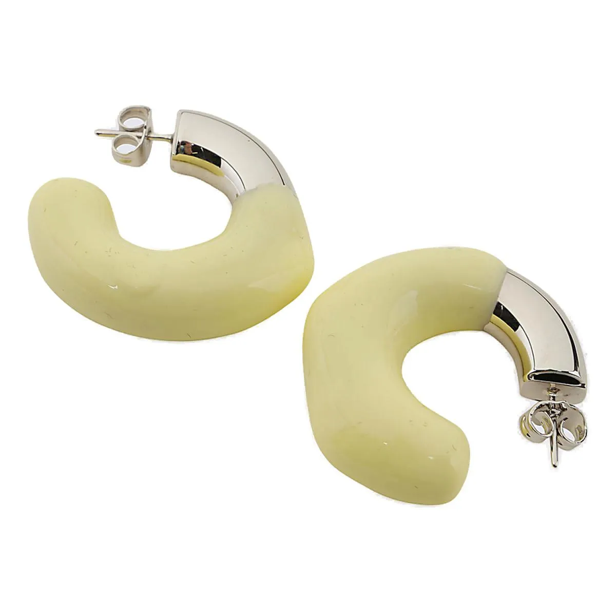 Sunnei Rubberised Hoop Earrings