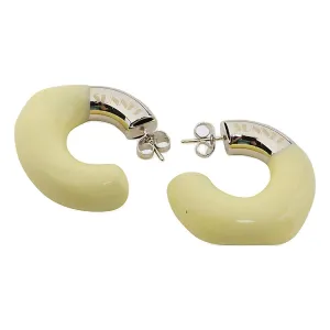 Sunnei Rubberised Hoop Earrings