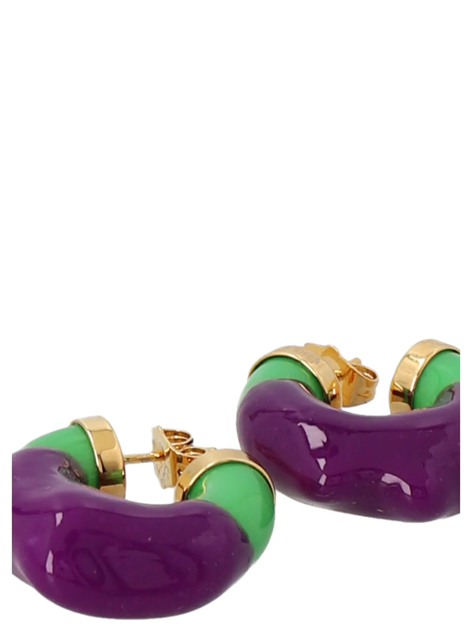 Sunnei Rubberised Hoop Earrings
