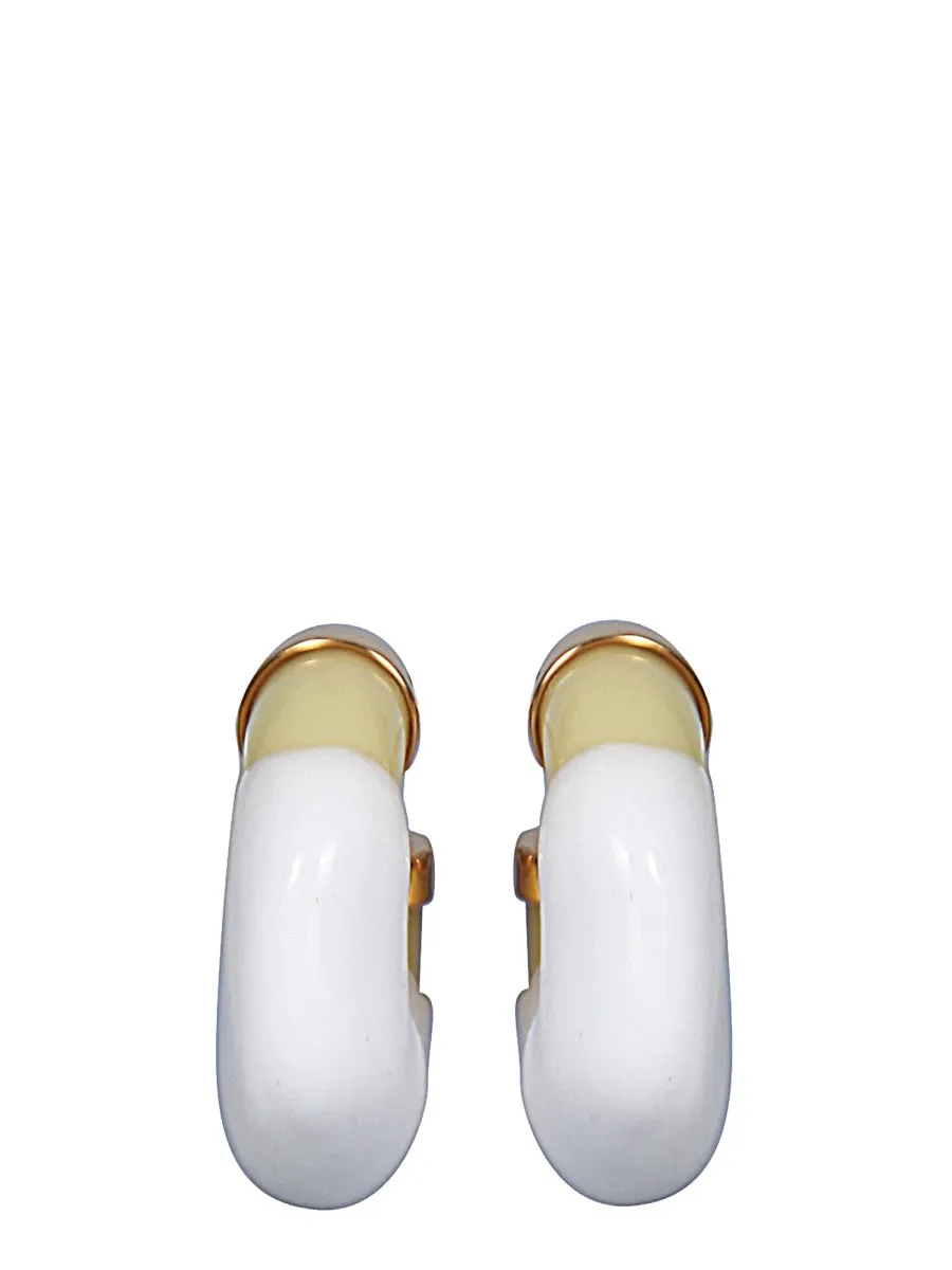 Sunnei Rubberised Hoop Earrings