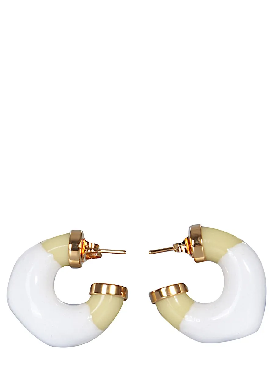 Sunnei Rubberised Hoop Earrings