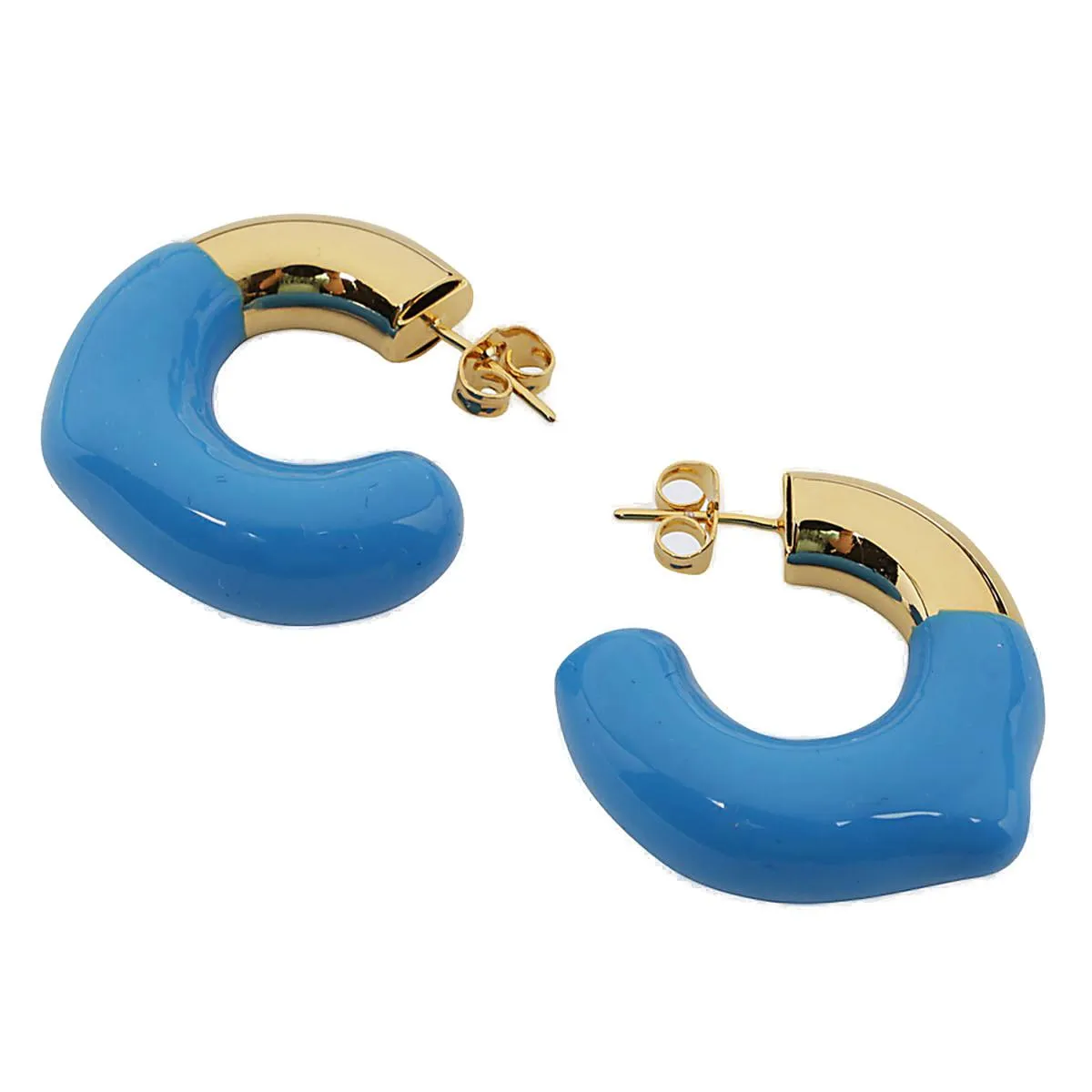 Sunnei Rubberised Hoop Earrings