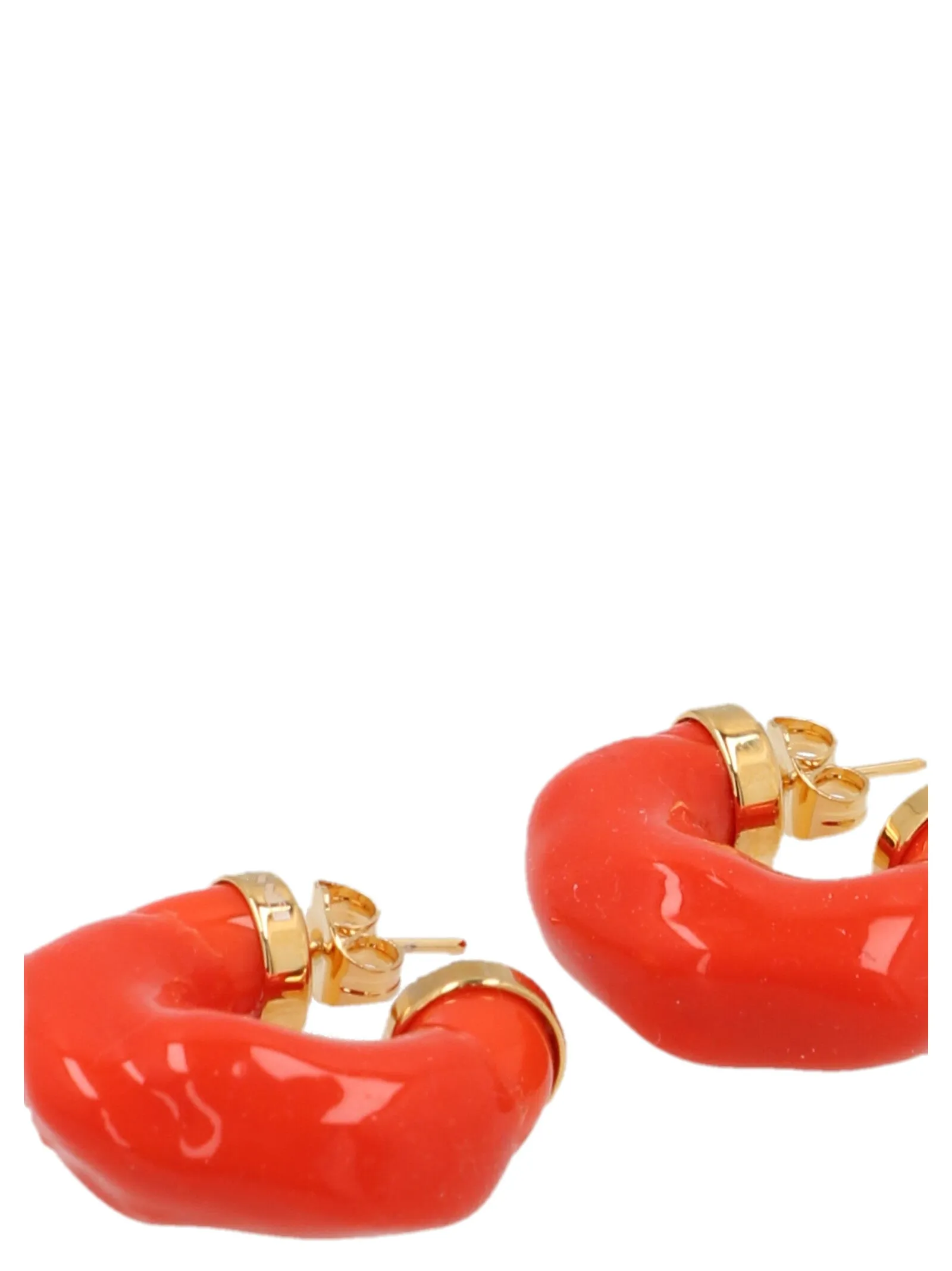 Sunnei Rubberised Hoop Earrings