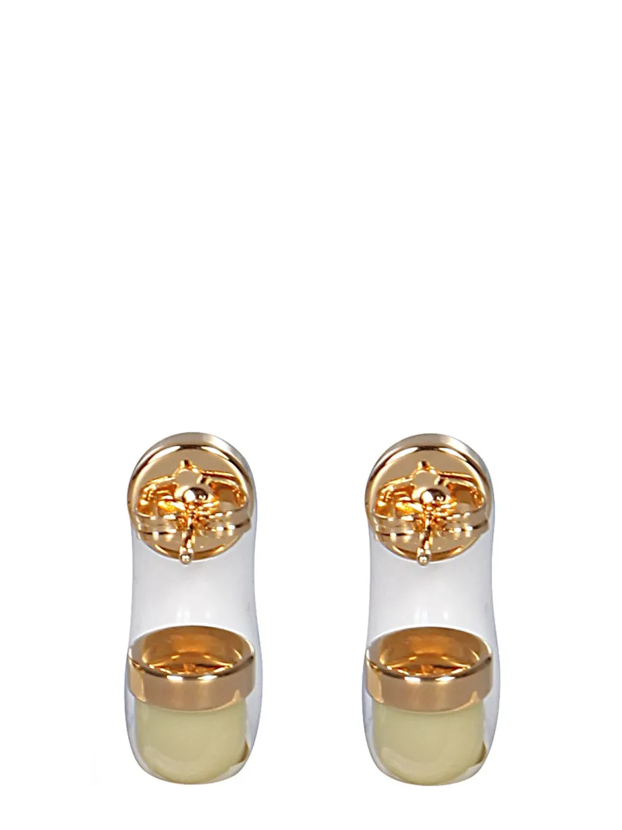 Sunnei Rubberised Hoop Earrings