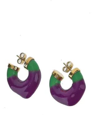 Sunnei Two-Tone Hoop Earrings
