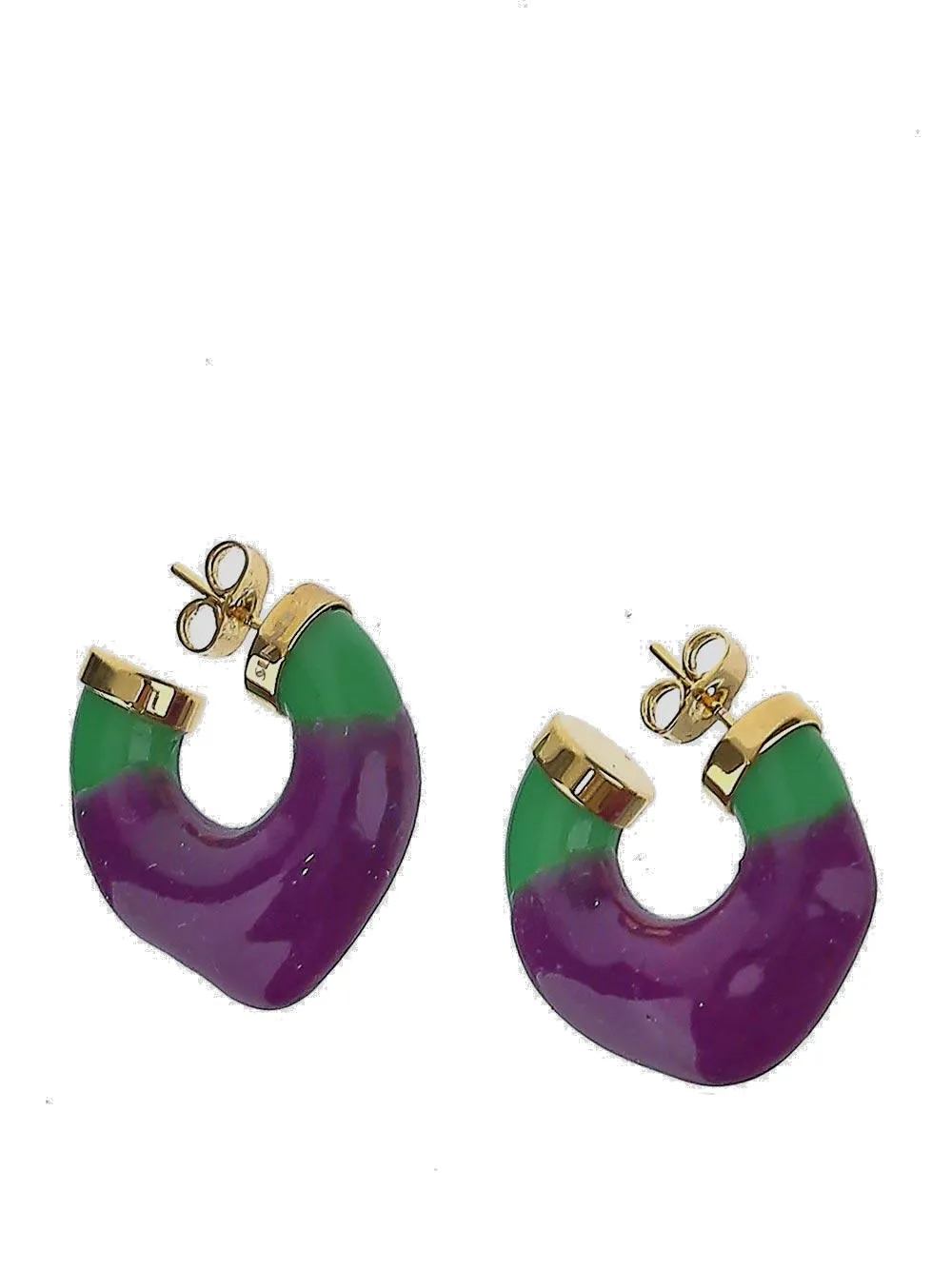 Sunnei Two-Tone Hoop Earrings