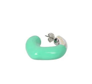 Sunnie Rubberised Hoop Earrings