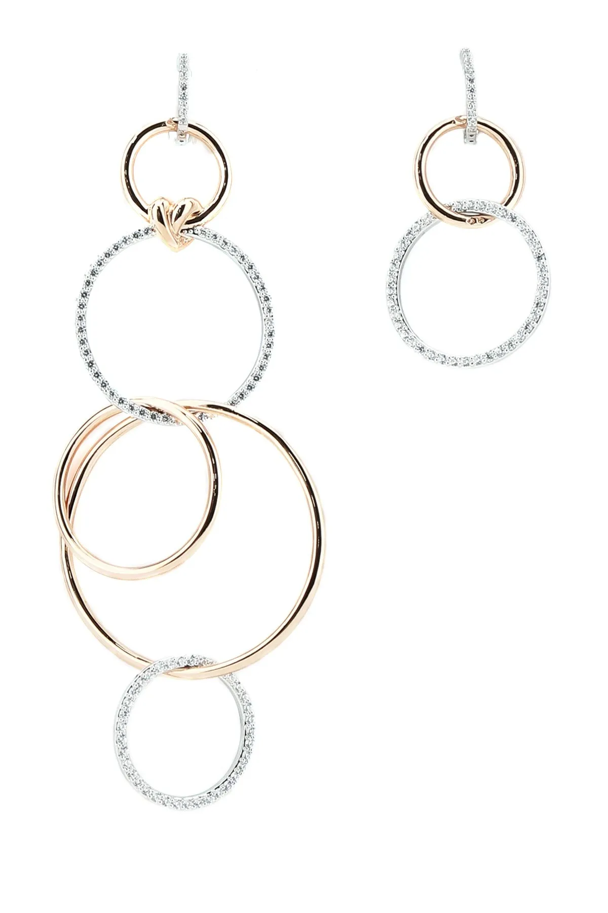Swarovski Lifelong Hoop Chain Earrings