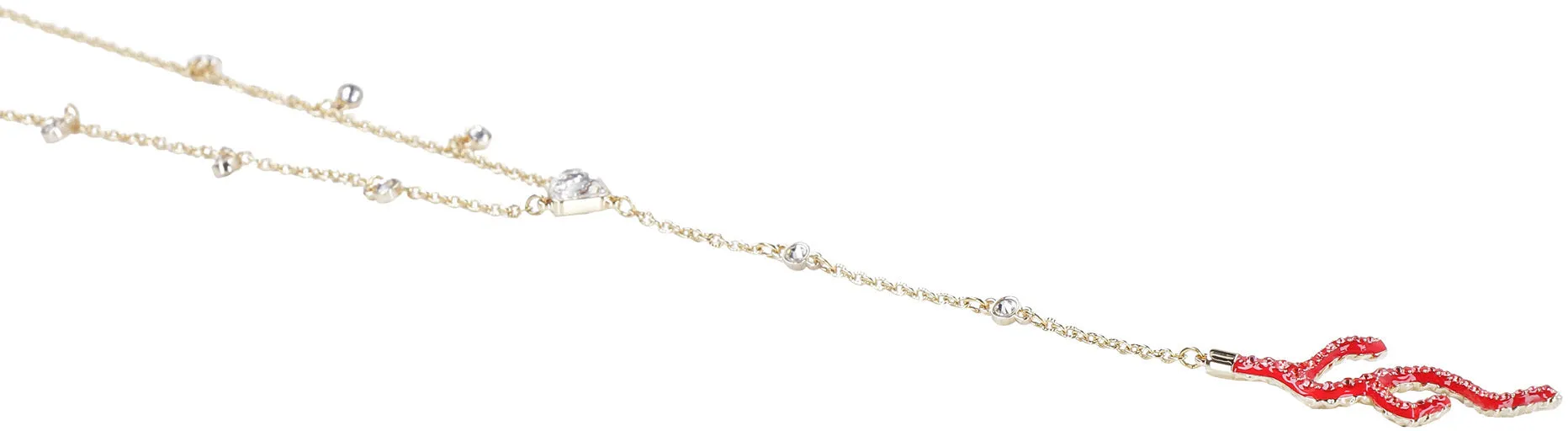 Swarovski Shell Y Necklace