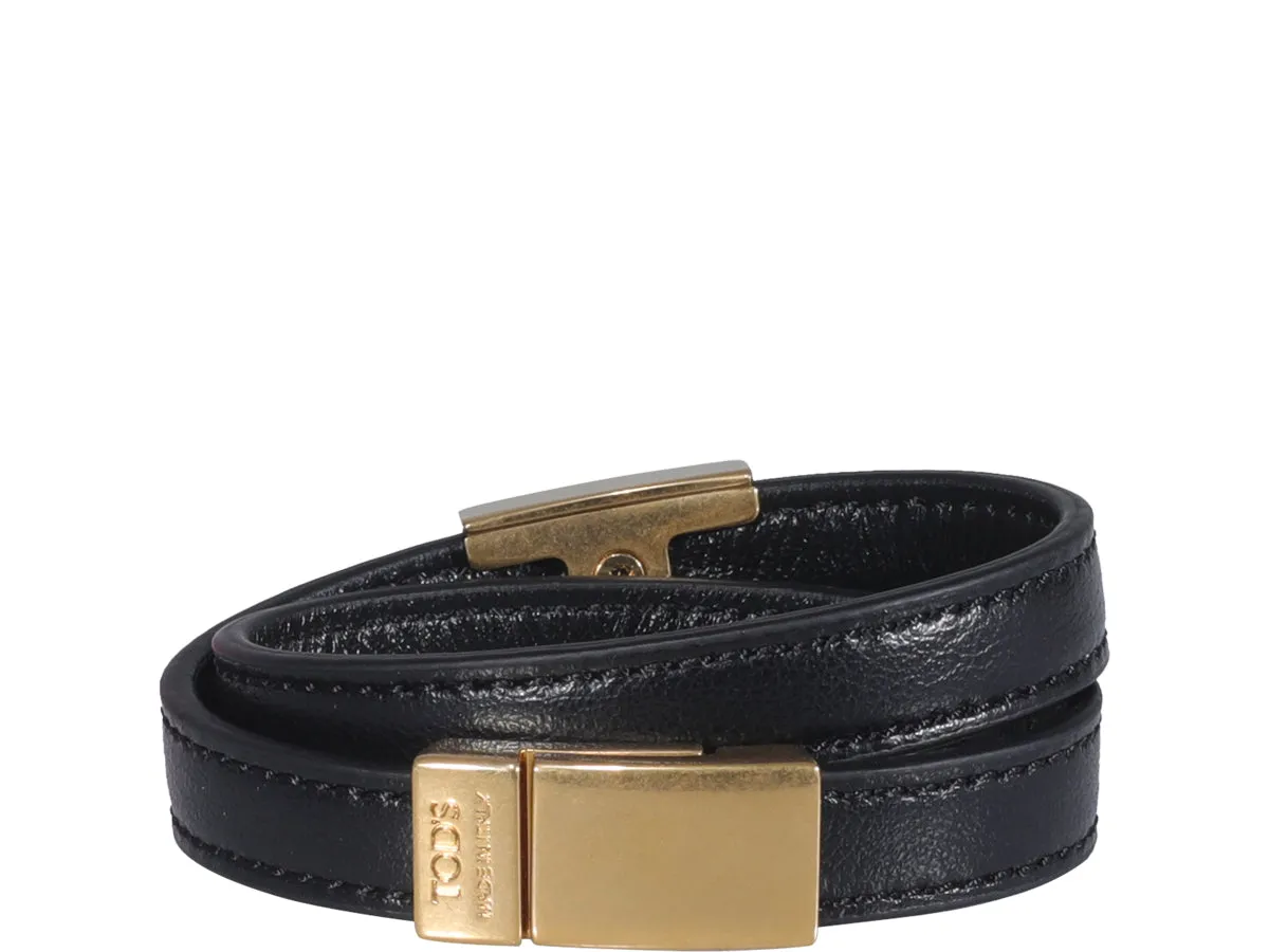 Tod's Logo Plaque Bracelet