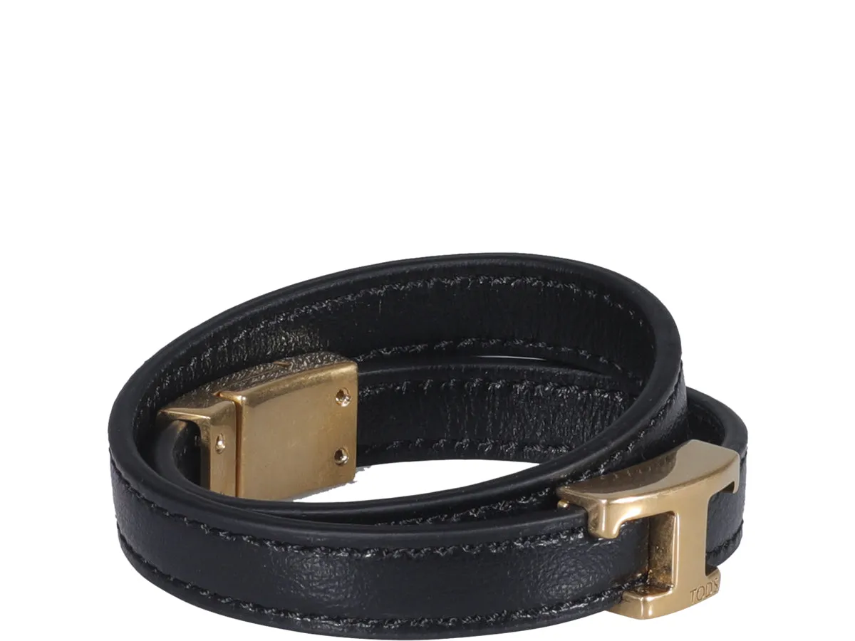 Tod's Logo Plaque Bracelet