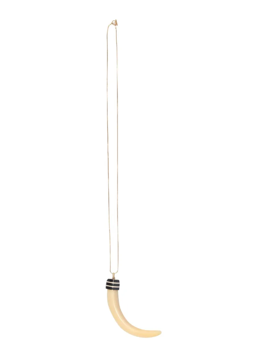 Tory Burch Horn-Pendant Necklace