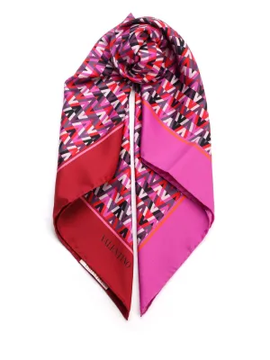 Valentino All-Over Printed Scarf