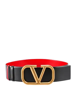 Valentino VLogo Plaque Reversible Belt