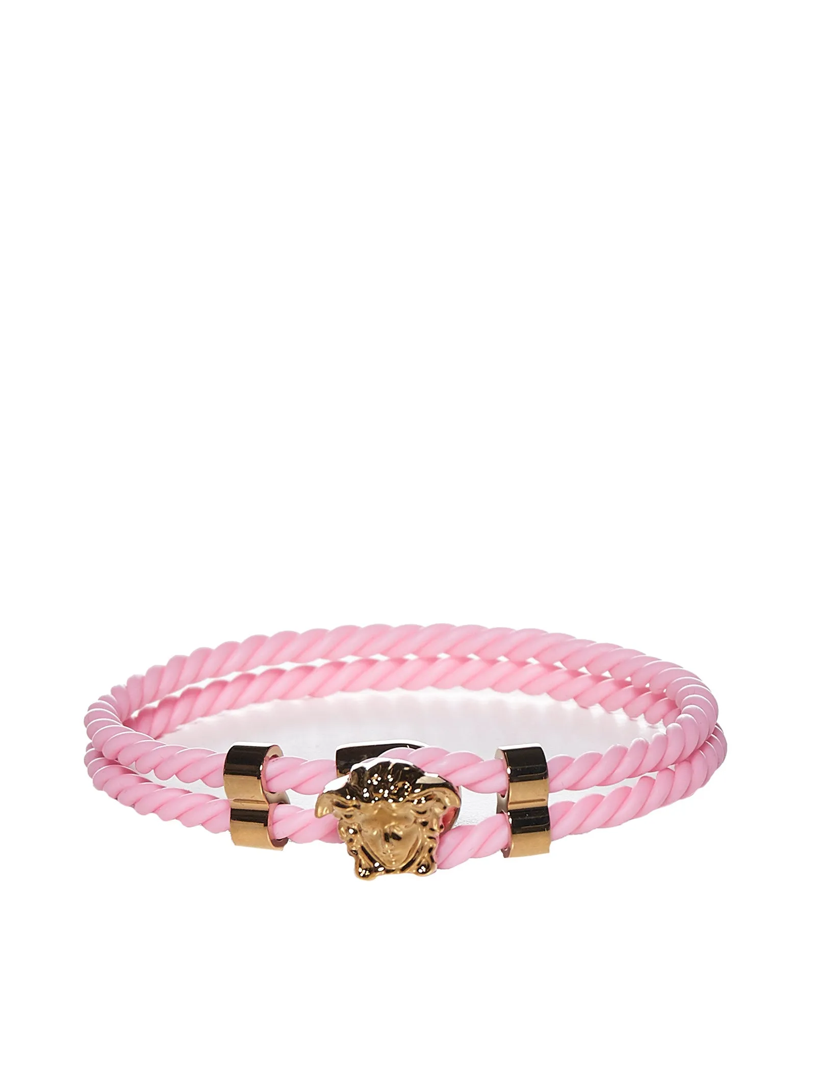 Versace Logo Engraved Braided Bracelet