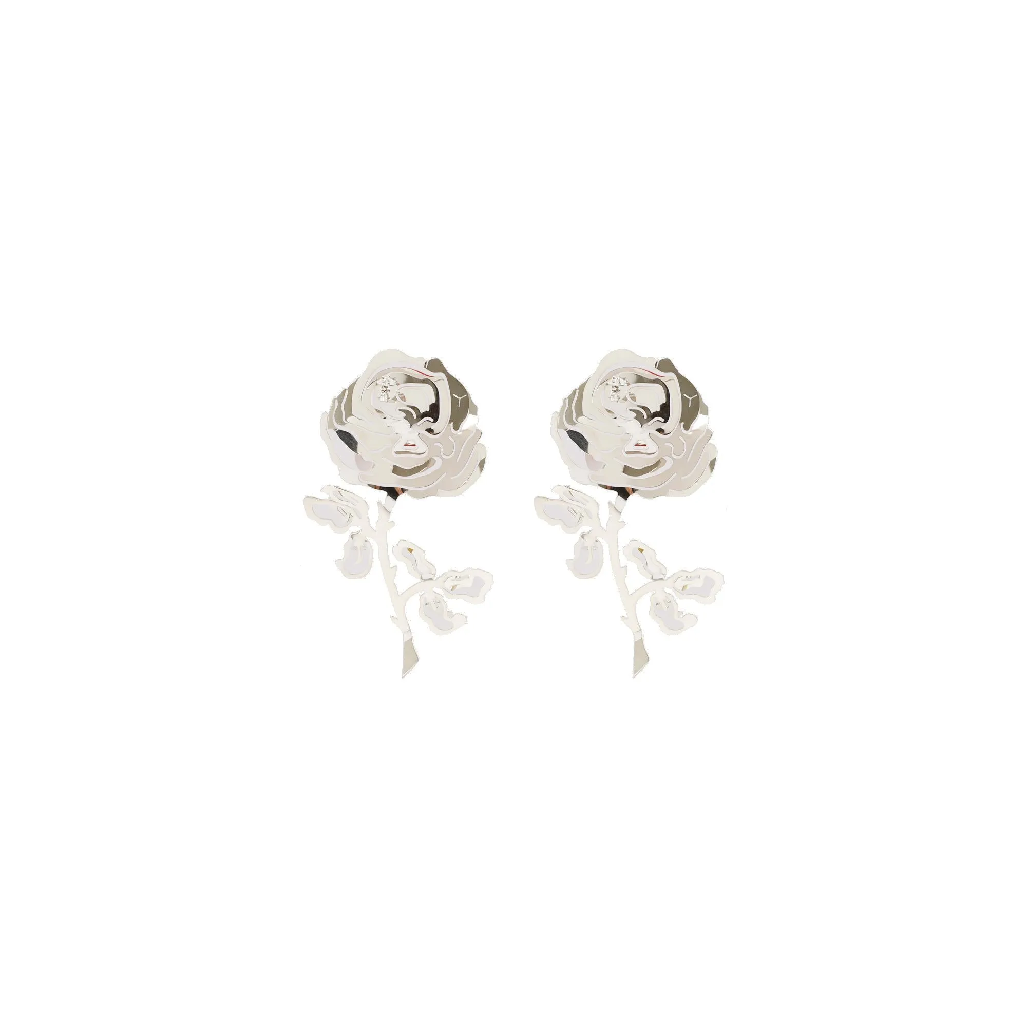 Y/Project Rose Drop Hand Painted Earrings