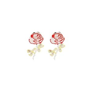 Y/Project Rose Drop Hand Painted Earrings
